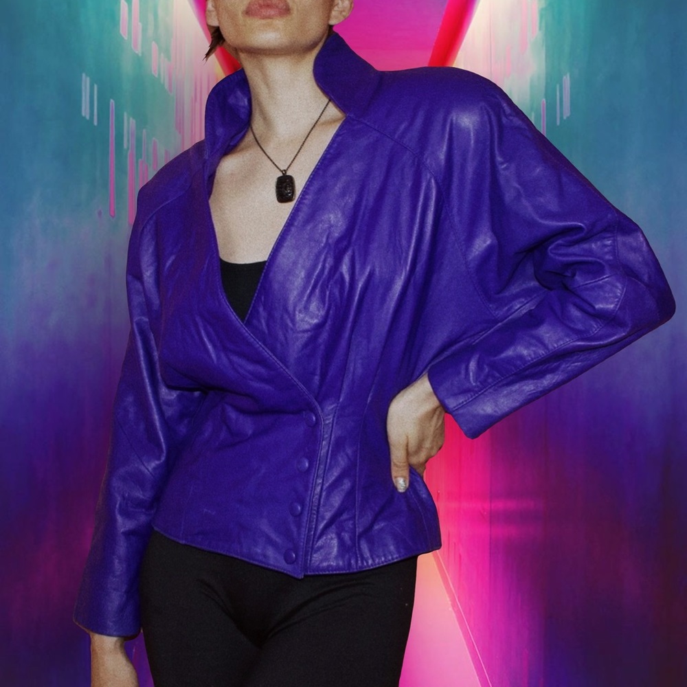 Wilsons 80’s Leather Purple Rain Jacket